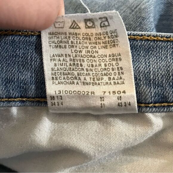 Lee Relaxed Fit High Rise Straight Leg Jeans Light Wash Indigo 14 Medium - Picture 5 of 8